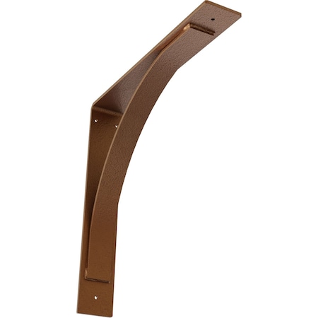 Ekena Millwork Morris Steel Bracket, Hammered Copper 3"W x 18"D x 18"H BKTM03X18X18MOHCO